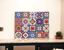 4" X 4" Mediterra Terra Cotta Mosaic Peel And Stick Removable Tiles