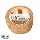 3/4 in. Red Brass Cap