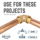 3/4 in. Red Brass 90 Degree Elbow