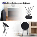 Black Twenty EightIn High Top Foldable Removable Locking Legs Cocktail Table
