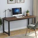 63 Inch Rustic Brown Computer Desk For Home Office