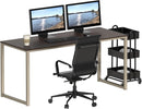 55-Inch Espresso Computer Desk For Office 24-Inch Depth