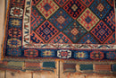 2x2.5 Antique Jaff Kurd Bag Face Square Rug Mat