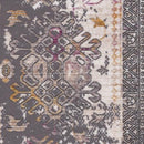 10' Runner Gray and Ivory Oriental Power Loom Runner Rug