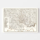 Vintage Map of Baltimore, Maryland 1837