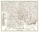 Vintage Map of Baltimore, Maryland 1837