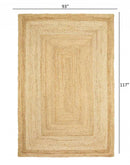 8' X 10' Classic Tan Bordered Area Rug