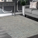 5' X 8' Ivory Wool Hand Loomed Area Rug