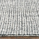 5' X 8' Gray Wool Handmade Area Rug