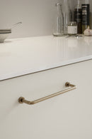 Patina Brass "Lounge" Cabinet Knob and Wire Drawer Pulls