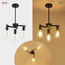 Three Light Black Dining Chandeliers For Kitchen Island