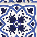 5" X 5" Blue And White Mosaic Peel And Stick Removable Tiles