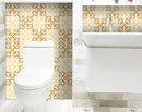 5" X 5" Golden Yellow Retro Peel And Stick Removable Tiles