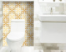 5" X 5" Golden Yellow Retro Peel And Stick Removable Tiles