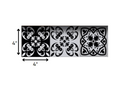 4" X 4" Black White and Gray Mosaic Peel and Stick Tiles