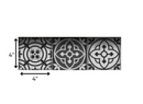 4" X 4" Gray and White Multi Peel and Stick Removable Tiles