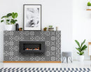 5" X 5" Gray and White Multi  Peel and Stick Removable Tiles