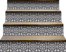6" X 6" Tulipa Gray and White Peel and Stick Removable Tiles
