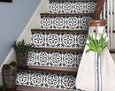 4" X 4" Black and White Peel and Stick Removable Tiles