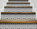 6" X 6" Black and White Peel and Stick Removable Tiles