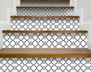4" X 4" Black and White Prism Peel and Stick Removable Tiles