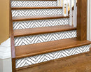 8" X 8" Black and White XL Prism  Peel and Stick Removable Tiles