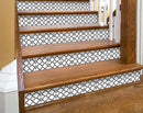 7" X 7" Black and White Quatrefoil Peel and Stick Tiles