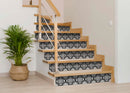 8" X 8" Black and White Roka Peel and Stick Removable Tiles