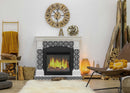 8" X 8" Black and White Roka Peel and Stick Removable Tiles