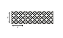 5" X 5" Black and White Dia Peel and Stick Removable Tiles