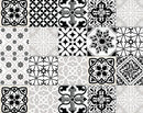 8" X 8" Black White and Gray Bella Peel and Stick Tiles