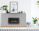 4" X 4" Black and White Gerber Peel and Stick Removable Tiles