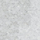 Carrara White Blanco Pattern 12"x12" Honed Marble Mesh-Mounted Mosaic Tile- MSI Collection