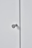 Satin Steel "Gate" Knob and Drawer Pull