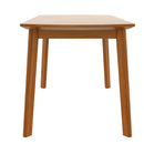 47 Inch Mid Century Modern Dining Table, Solid Wood Kitchen & Dining Room Table for 4, Minimalist Table for Dining Room, Rectangular Dinette Table, Easy Assembly
