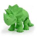3D Printed Articulated Flexible Triceratops Dinosaur | Multiple Colors | Black Sheep Products LLC