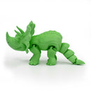 3D Printed Articulated Flexible Triceratops Dinosaur | Multiple Colors | Black Sheep Products LLC