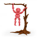 3D Printed Sloth Fidget With Tree Props | Multiple Colors | Black Sheep Products LLC