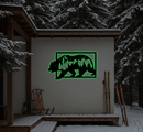 3D Look Bear Metal Wall Art – Wildlife Rustic Cabin Home Decor