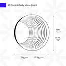 3D Circle Mirror Light
