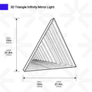 3D Triangle Mirror Light