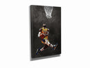 LeBron James Illustration Slam Dunk Poster Los Angeles Lakers Basketball Hand Made Posters Canvas Print Wall Art Home Decor