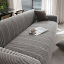 High Stretch Chevron Sofa Cover, Soft Washable Textured Jacquard Slipcover for Couch