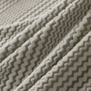 Modern Textured Stretch Sofa Cover, Plush Fleece Sofa Slipcover with 3D Stripe Texture