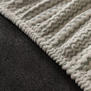 Modern Textured Stretch Sofa Cover, Plush Fleece Sofa Slipcover with 3D Stripe Texture