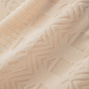 High Stretch Embossed Geometric Slipcover for Couch, Cozy Plush Fleece Couch Cover