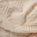 High Stretch Embossed Geometric Slipcover for Couch, Cozy Plush Fleece Couch Cover