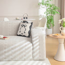 High Stretch Embossed Geometric Slipcover for Couch, Cozy Plush Fleece Couch Cover