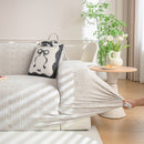 High Stretch Embossed Geometric Slipcover for Couch, Cozy Plush Fleece Couch Cover