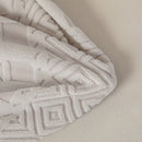 High Stretch Embossed Geometric Slipcover for Couch, Cozy Plush Fleece Couch Cover